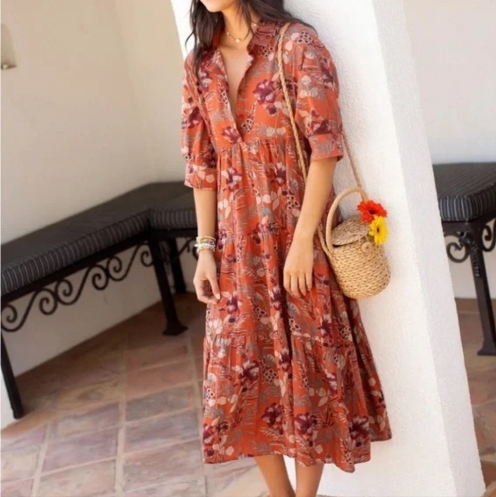 NATURAL LIFE Rebecca Midi Dress XL